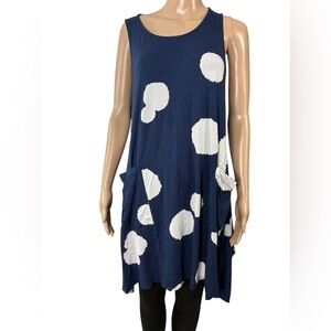 Alembika NWT Sleeveless Lagenlook Tunic Dress in size 4, US size 12-14